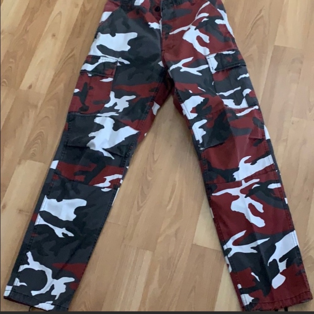 Red Camo Cargo Pants